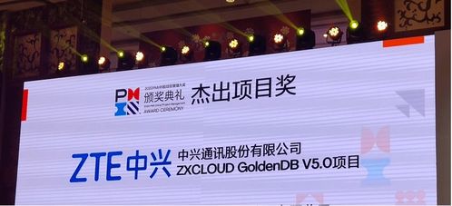 中興通訊GoldenDB榮膺2020年PMI中國項目管理大獎，通訊產品研發再創佳績